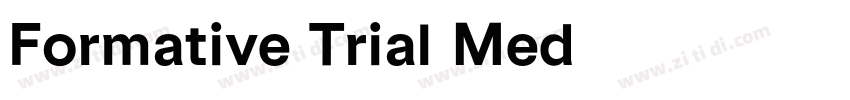 Formative Trial Med字体转换
